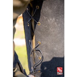 Brigandine met riemen, zwart - Celtic Webmerchant