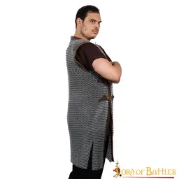 Cotte de mailles Byrnie longue, non rivetée, galvanisée 10 mm - Celtic Webmerchant