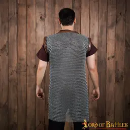 Cotte de mailles Byrnie longue, non rivetée, galvanisée 10 mm - Celtic Webmerchant