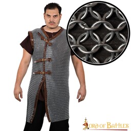 Cotte de mailles Byrnie longue, non rivetée, galvanisée 10 mm - Celtic Webmerchant