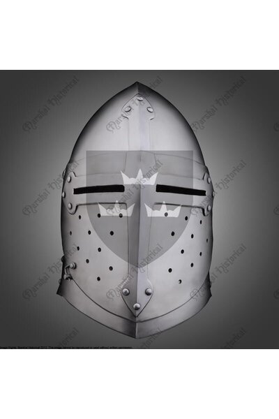 Stor 'bascinet' med visir - Celtic Webmerchant
