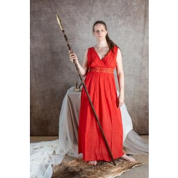 Goddess dress Penelope, coral red - Celtic Webmerchant