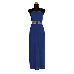 Göttinnenkleid Circe, nachtblau - Celtic Webmerchant