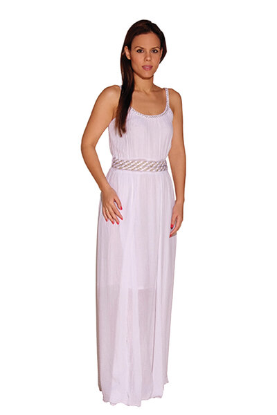 Gudinde kjole Thetis, creme - Celtic Webmerchant