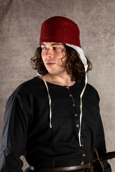 15. Jahrhundert Filzhut Dürer, rot - Celtic Webmerchant