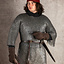 Haubergeon, blandet, flade ringe, runde nitter 8 mm - Celtic Webmerchant