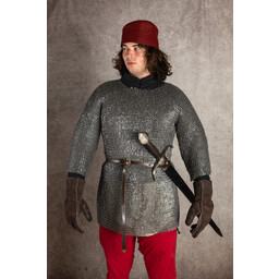 Haubergeon, mixte, anneaux plats, rivets ronds, 6 mm - Celtic Webmerchant