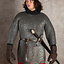 Haubergeon, mixte, anneaux plats, rivets ronds, 6 mm - Celtic Webmerchant