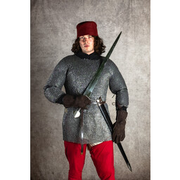 Haubergeon, platte ringen, ronde klinknagels 8 mm - Celtic Webmerchant