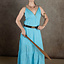 Godinnen Jurk Athena, turquoise - Celtic Webmerchant