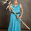 Godinnen Jurk Athena, turquoise - Celtic Webmerchant