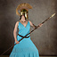 Vestito da dea Athena, turchese - Celtic Webmerchant
