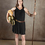 Goddess Dress Hera, kort, svart - Celtic Webmerchant