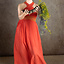 Goddess Dress Persephone, coral red - Celtic Webmerchant