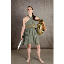 Robe Déesse Perséphone, courte, vert nature - Celtic Webmerchant