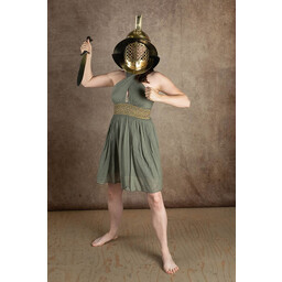 Godinnen Jurk Persephone kort, kaki - Celtic Webmerchant