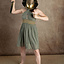 Abito della Dea Persefone, corto, verde natura - Celtic Webmerchant