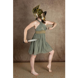 Goddess Dress Persephone, short, nature green - Celtic Webmerchant
