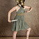 Abito della Dea Persefone, corto, verde natura - Celtic Webmerchant
