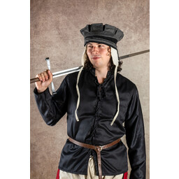 Renaissance Hat Lorenz, negro-gris - Celtic Webmerchant