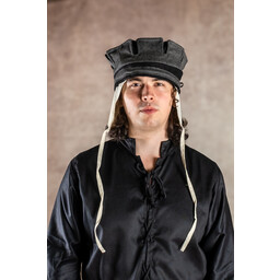 Renaissance Hat Lorenz, negro-gris - Celtic Webmerchant