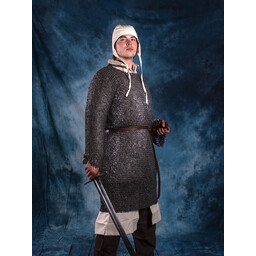 Hauberk, blandet, flade ringe, runde nitter 8 mm - Celtic Webmerchant