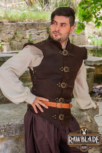 Diego leren jerkin - Celtic Webmerchant