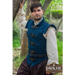 Kurtka Diego ze skóry dwoinowej - niebieska - Celtic Webmerchant