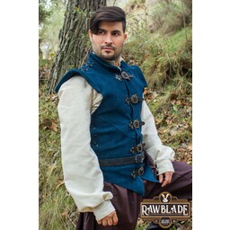 Kurtka Diego ze skóry dwoinowej - niebieska - Celtic Webmerchant