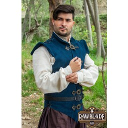 Kurtka Diego ze skóry dwoinowej - niebieska - Celtic Webmerchant