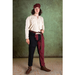 Mi-Parti bukser Gustav, sort/rød - Celtic Webmerchant