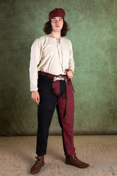 MI-Parti Pants Gustav, czarny/czerwony - Celtic Webmerchant