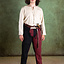 Pantalon mi-parti Gustav, noir / rouge - Celtic Webmerchant