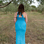 Goddess dress Circe, turquoise - Celtic Webmerchant