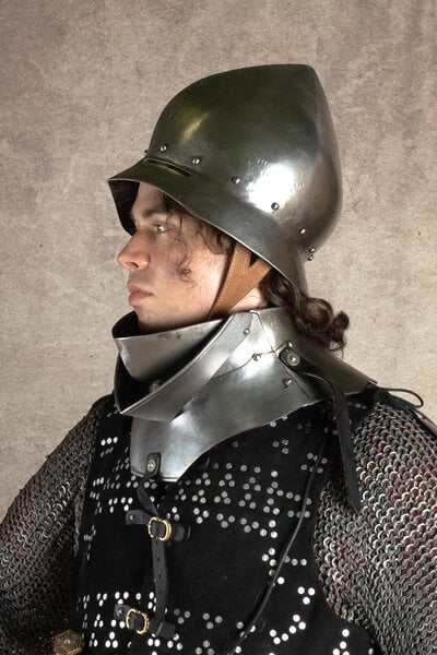 15th century kettle hat with antique finish - Celtic Webmerchant