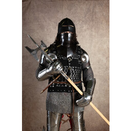 Sallet del XV secolo, nera - Celtic Webmerchant