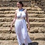 Göttin Kleid Persephone, weiß - Celtic Webmerchant