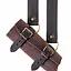Luxurious leather sword holder, brown-black - Celtic Webmerchant
