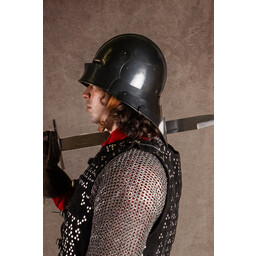 15de eeuwse sallet, zwart - Celtic Webmerchant