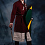 Tunika Lodin, rød - Celtic Webmerchant