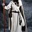 Broderet kappe Damia, creme - Celtic Webmerchant