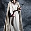 Broderet kappe Damia, creme - Celtic Webmerchant