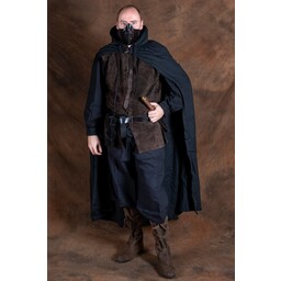 Demi-masque en cuir Mempo, noir - Celtic Webmerchant