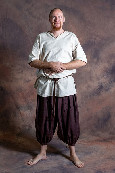 Undertunic Yngvi krótkie rękawy, naturalne - Celtic Webmerchant
