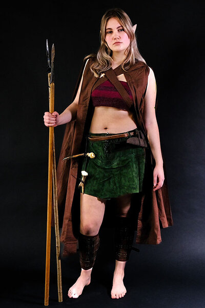 Läderkjol nuuala, grön - Celtic Webmerchant