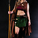Mytholon Jupe en cuir Nuala, vert - Celtic Webmerchant