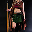 Jupe en cuir Nuala, vert - Celtic Webmerchant