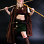 Jupe en cuir Nuala, vert - Celtic Webmerchant