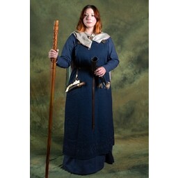 Średniowieczny strój Freya (głęboki niebieski) - Celtic Webmerchant