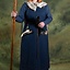 Middeleeuwse jurk Freya (diepblauw) - Celtic Webmerchant
